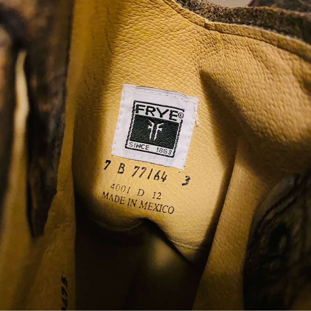 Frye intentionally Distressed Leather Knee High Boots - Picture 7 of 13
